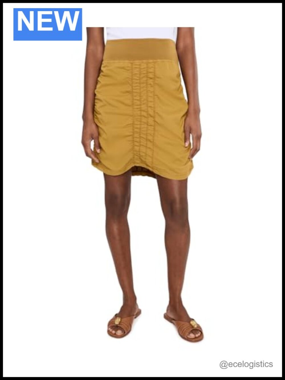 XCVI Trace Skirt - Mid Rise Pull On Cotton Spandex